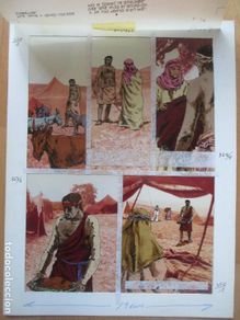 Comics: DIBUJO ORIGINAL LA BIBLIA, PINTADO A MANO, RELIGIOSO, JACOB, REBECA, B119